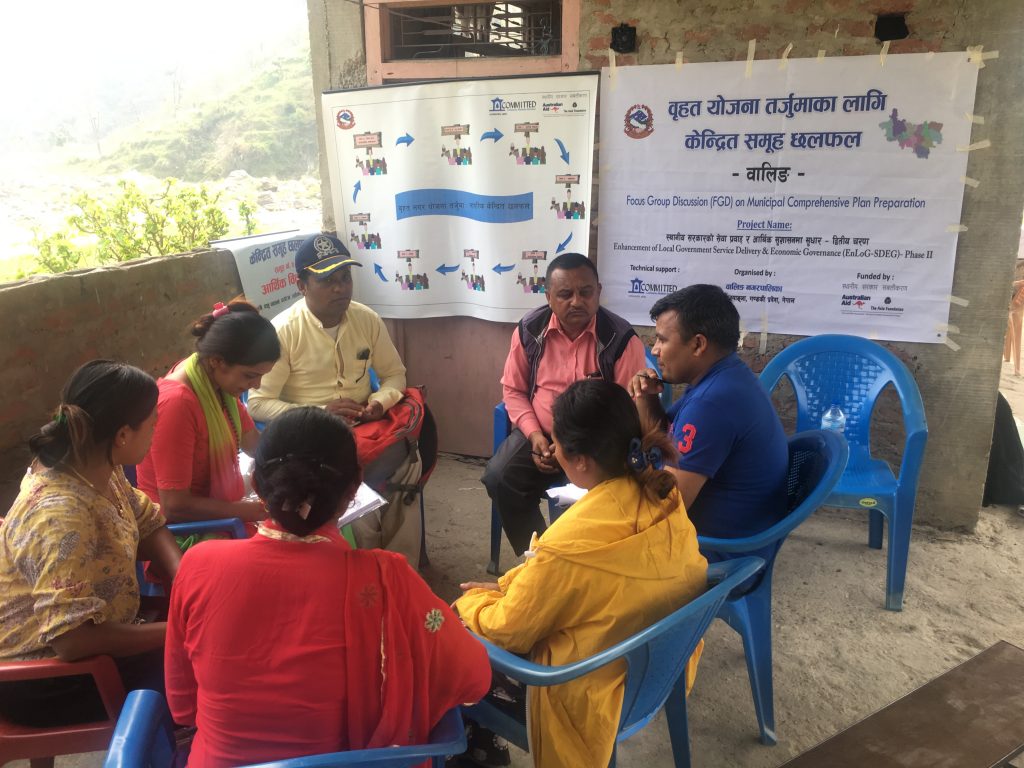 Focus Group Discussion in Tikapur Municipality for the development of Municipal Comprehensive Plan.