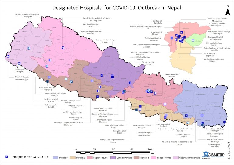 Designated Hospitals for COVID-19 Outbreak in Nepal